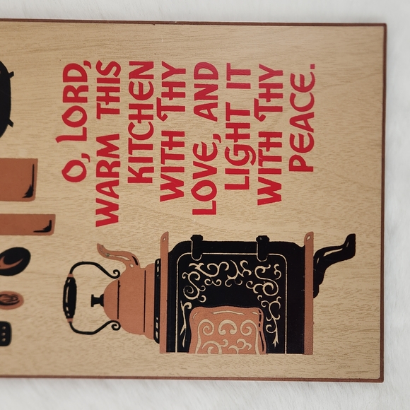 70s Kitchen Prayer, Press board Kitchen decor - Picture 4 of 14